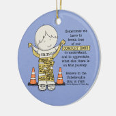 Komfort-Zone Keramik Ornament (Links)