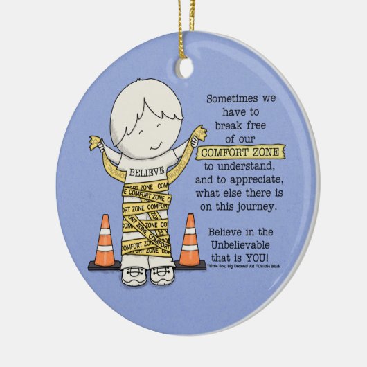 Komfort-Zone Keramik Ornament (Links)