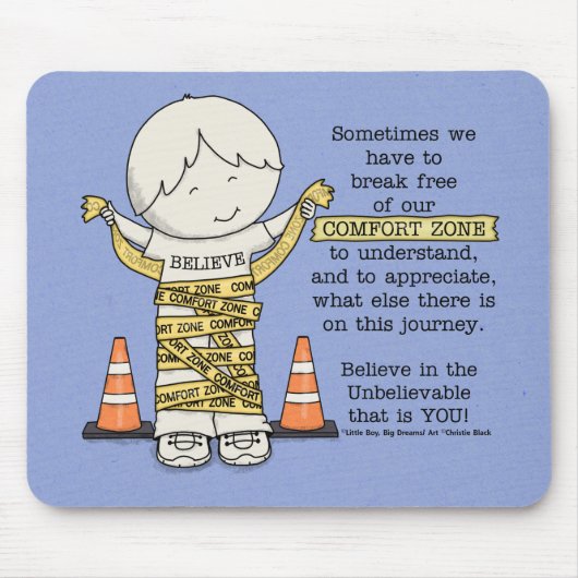 Komfort-Zone Mousepad (Vorne)