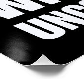 Komfortabel mit unangenehmer Inspiration Poster (Ecke)