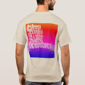 Komfortable Alltagswoche T-Shirt (Rückseite)