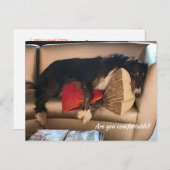 Komfortable Postkarte Borzoi (Vorne/Hinten)