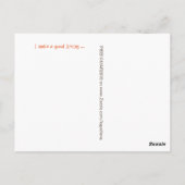 Komfortable Postkarte Borzoi (Rückseite)