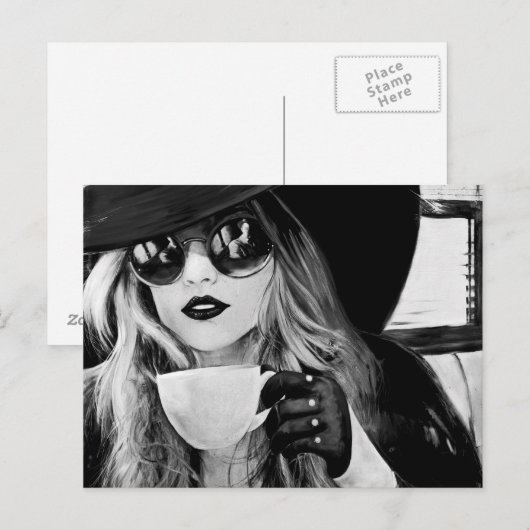 Komfortable Stille Postkarte (Vorne/Hinten)