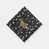 Komfortable und gemütliche Silvester-Papierteller Serviette (Ecke)
