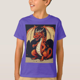 Komfortabler Lila T - Shirt für Kinder