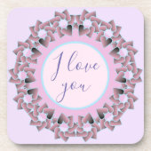 Komfortables und hübsches klassisches Getränk Getränkeuntersetzer (Vorderseite)