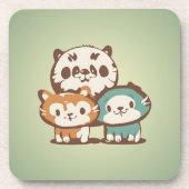 Komfortkatzen Getränkeuntersetzer (Vorderseite)