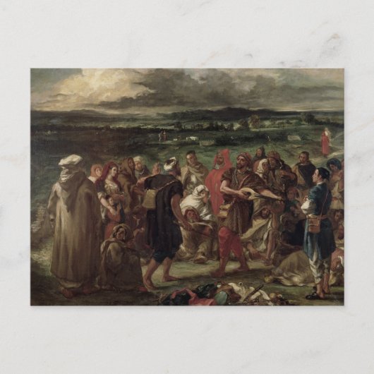 Komiker oder arabische Büffets, 1848 Postkarte (Vorderseite)