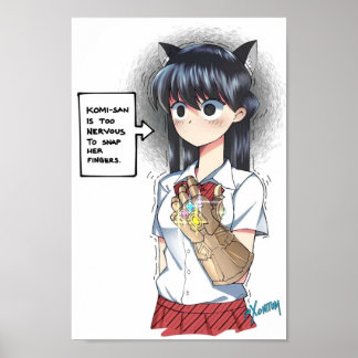 KomiSan Cant kommunizieren Unendlichkeit Komi Poster