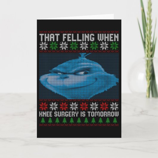 Komisch, dass das Gefühl, wenn die Knieoperation m Karte (Vorderseite)