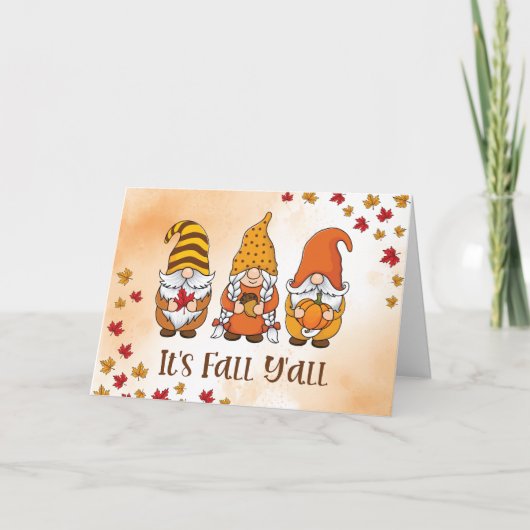 KOMISCH UND FREUNDLICH "ERNTEDANK" WÜNSCHT KARTE (Vorderseite)