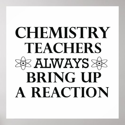 komische Chemie Poster (Vorne)