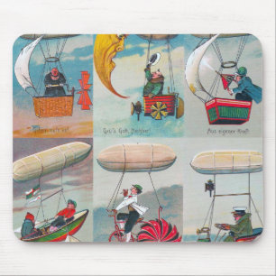 komische Dampfluftmaschinen, verrückte Erfindungen Mousepad