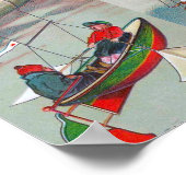 komische Dampfluftmaschinen, verrückte Erfindungen Poster (Ecke)