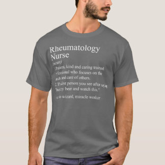 Komische Definition Rheumatologie Krankenschwester T-Shirt