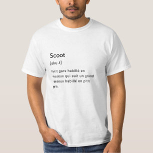 Komische Definition von Scoot. T-Shirt