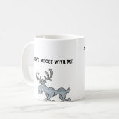 Komische Elch-Tasse Kaffeetasse (Vorderseite Links)