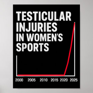 Komische Hodentraumen im Frauensport Männer Poster