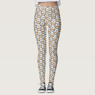 KOMISCHE KATZE! CAT LADY dehnbar und komfortabel Leggings