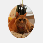 Komische Katze Keramikornament (Rechts)