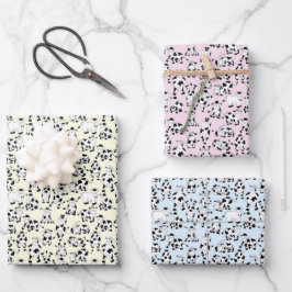 Komische Kühe haben Spaß! Geschenkpapier Set