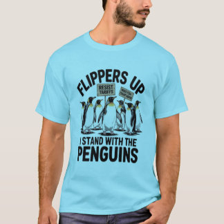 komische Pinguine gegen Zölle widerstehen Proteste T-Shirt