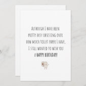 Komische Quarantäne Einladung (Vorne/Hinten)