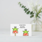 Komische Sitzplatzkarte für Haustiere Visitenkarte (Stehend Vorderseite)