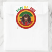 komischer Aufkleber "FREE DA'ERB" (Tasche)