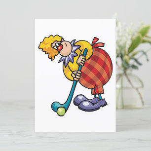 Komischer Clown-Hockeyspieler Einladung