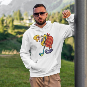 Komischer Clown-Hockeyspieler Hoodie