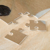 Komischer die Siegel-Punkt-siamesische Katze, die Puzzle (Seite)