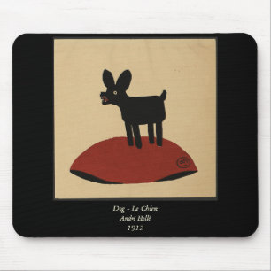 Komischer Hund mit seltsamem Aussehen - Farbige Bu Mousepad