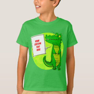 komischer Krokodil-Cartoon T-Shirt