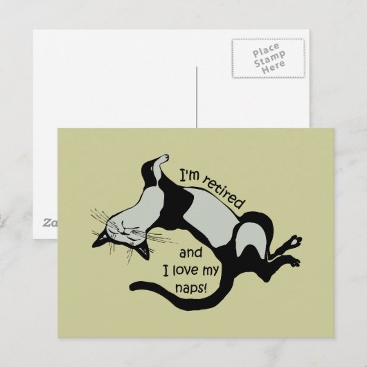 komischer Ruhestand Postkarte (Vorne/Hinten)