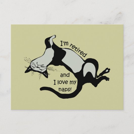 komischer Ruhestand Postkarte (Vorderseite)