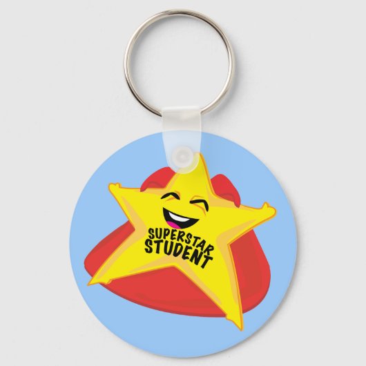 komischer Schlüsselanhänger eines Superstars (Vorderseite)