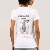 Komischer Spaß Kamala Cat Ladys 2024 T-Shirt (Rückseite)