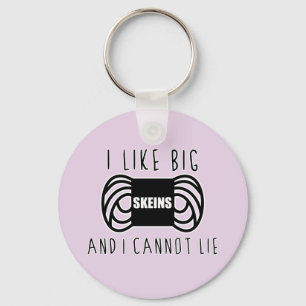 komischer Strick Spaß Strickgarn sperrig Schlüsselanhänger
