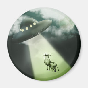 Komischer UFO-Kuh-Abduktions-Magnet Magnet
