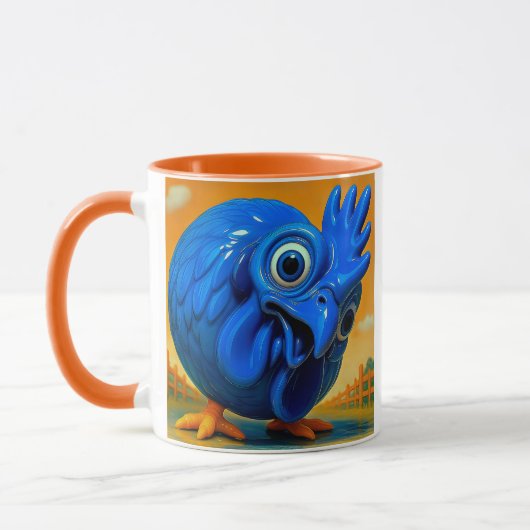 Komisches Blaufuhn Tasse (Links)