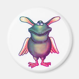 Komisches Monster für Halloween Magnet