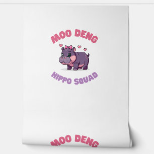 Komisches MOO DENG NILPFFER SQUAD Nilpfer Revoluti Tapete