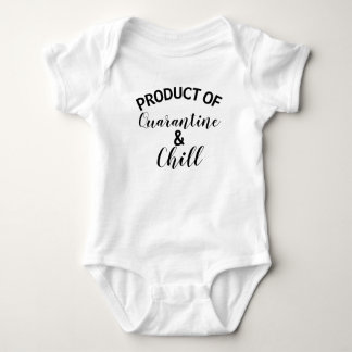 komisches Produkt aus Quarantäne und Kälte Baby Strampler