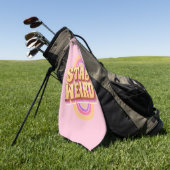 Komisches Retrodesign bleibe Golfhandtuch (Gras)