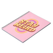 Komisches Retrodesign bleibe Notizblock (Linke Seite)