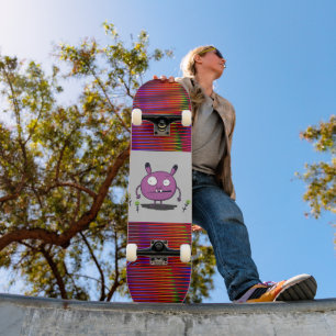 KOMISCHES VIOLETTES MONSTER Skateboard