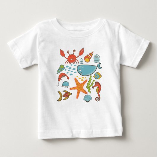 Komm ans Meer! Baby Bodysuit Baby T-shirt (Vorderseite)