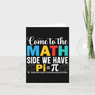 Komm auf die Mathe-Seite. Wir haben Pi. Karte